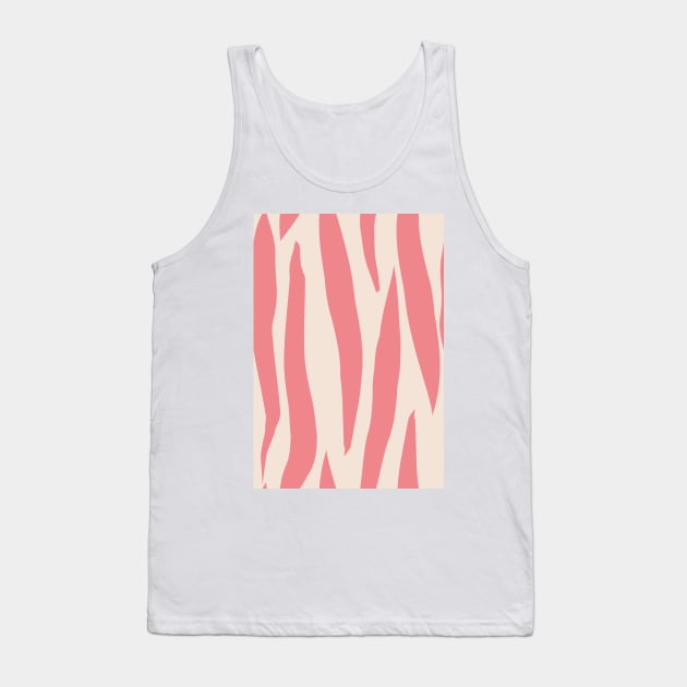 Retro red stripes Tank Top by Jaana Day